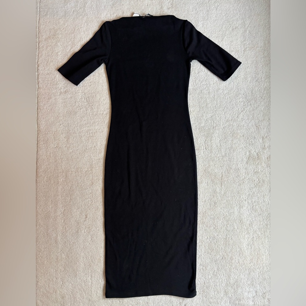 ZARA Classic Fitted Midi Dress